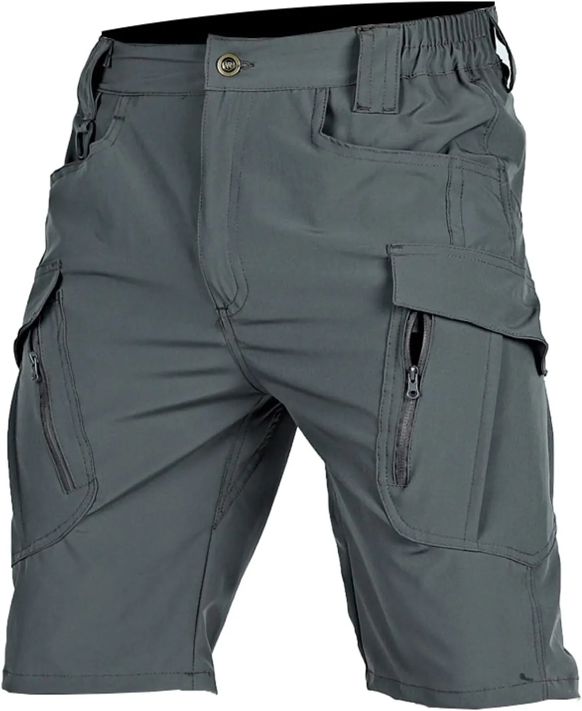 Men's Tactical Cargo Shorts Quick Dry Lightweight Hiking Short Solid Color Stretch Breathable Pant with Multi Pockets
