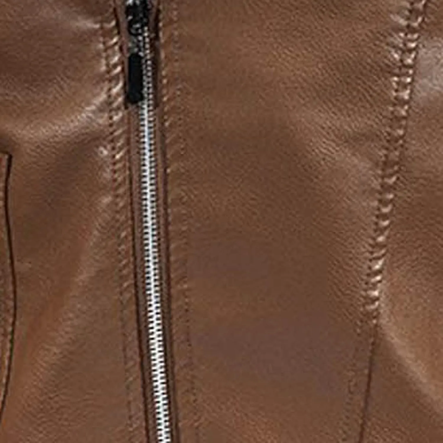 Men's Vintage Asymmetric Zip Lightweight Faux Leather Biker Jacket Long Sleeve Lapel Collar Motorcycle Racing Coats