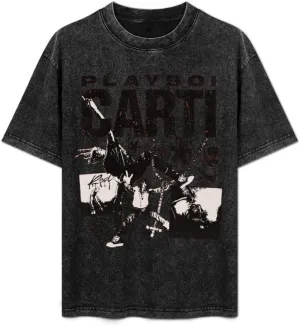 Mens WomensVintage Oversized Casual Drop Shoulder Short Sleeve T Shirt Top