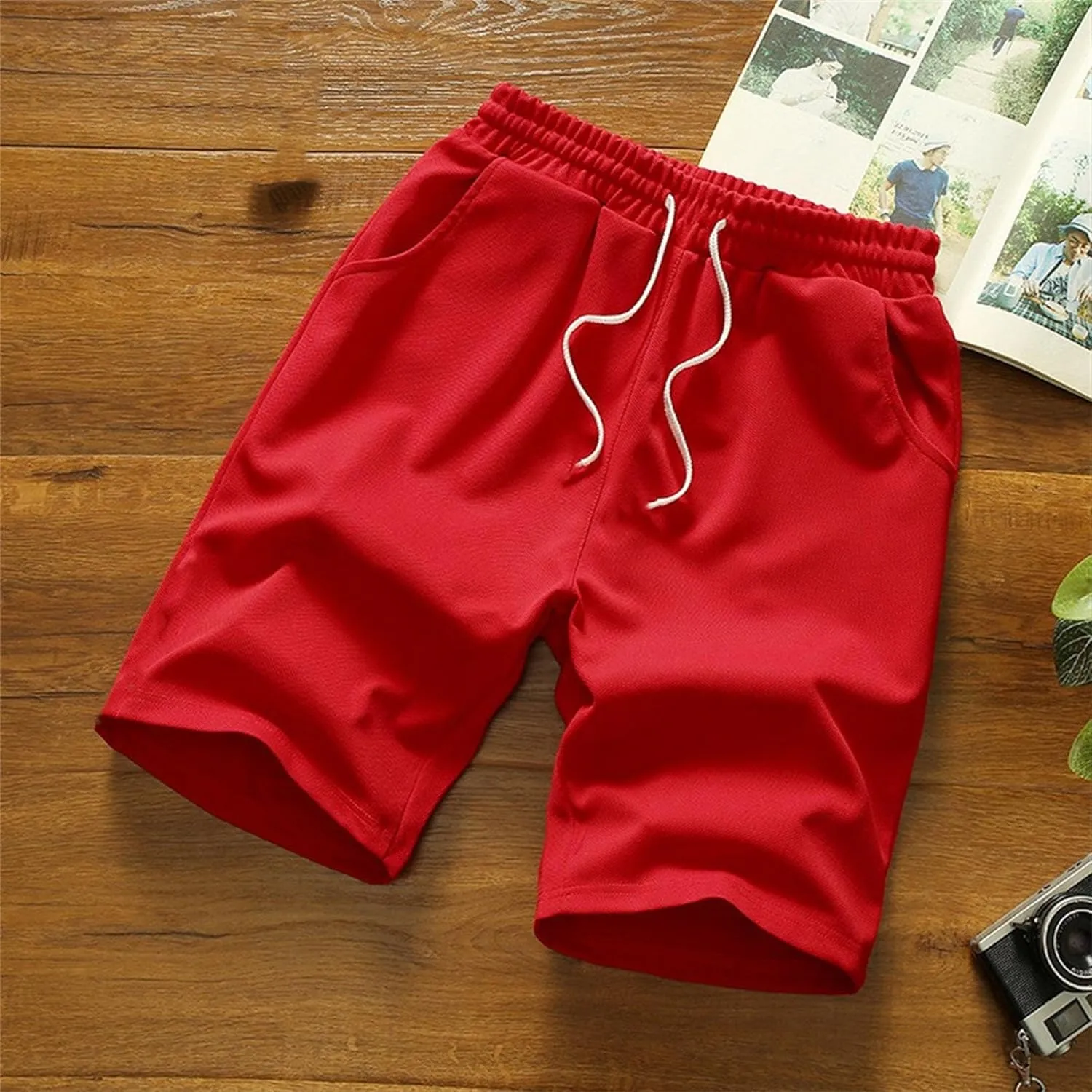 Men's Workout Running Shorts Quick Dry Active 5 Inches Shorts with Pockets, Lightweight, Breathable