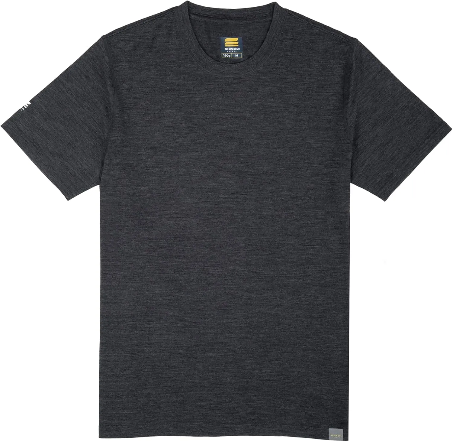 MERIWOOL Men’s Merino Wool Short Sleeve T Shirt Lightweight Base Layer