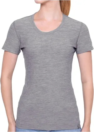 MERIWOOL Women’s Merino Wool Short Sleeve T Shirt Lightweight Base Layer Tee