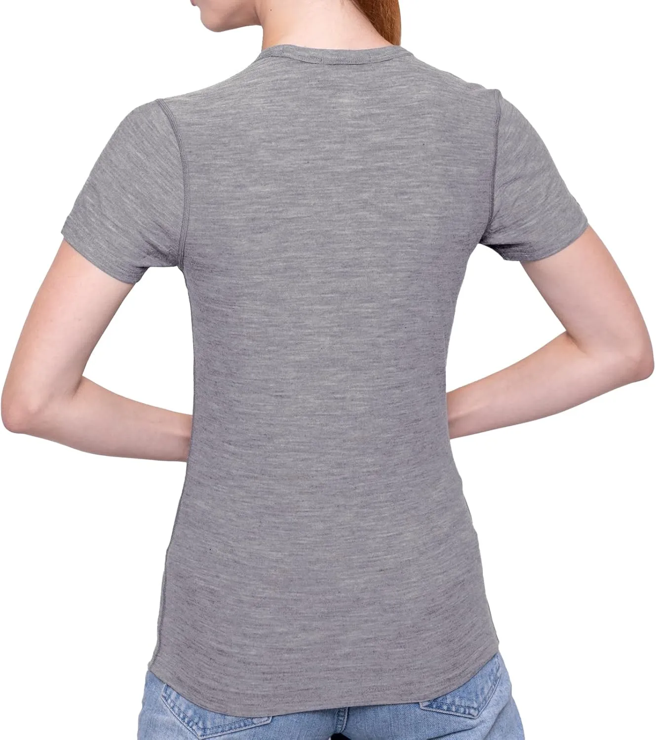 MERIWOOL Women’s Merino Wool Short Sleeve T Shirt Lightweight Base Layer Tee