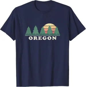 Oregon OR T-Shirt Vintage Graphic Tee Retro 70s Design T-Shirt
