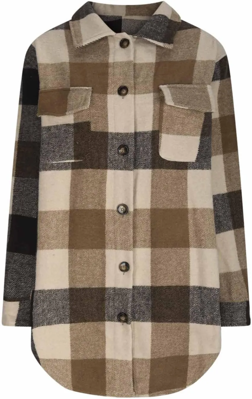 Plaid Trench Coat Women Single Breasted Pea Coat Wool Blend Long Coat Vintage Trench Coats Falll Winter Outfits