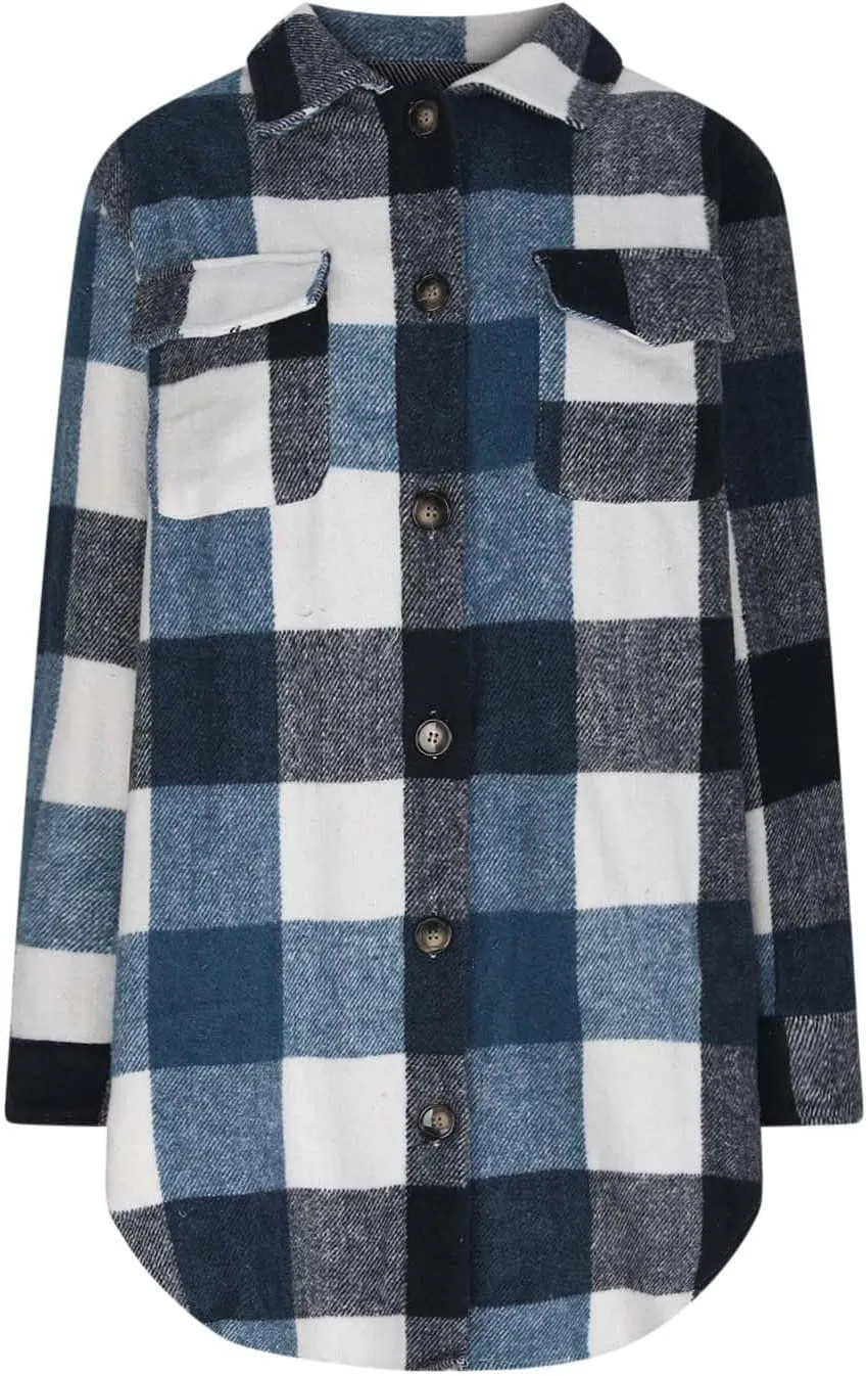 Plaid Trench Coat Women Single Breasted Pea Coat Wool Blend Long Coat Vintage Trench Coats Falll Winter Outfits