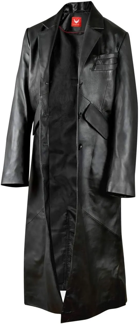 Real Leather Trench Coat, Supple Lambskin, Long Coat for Women | Trendy Overcoat