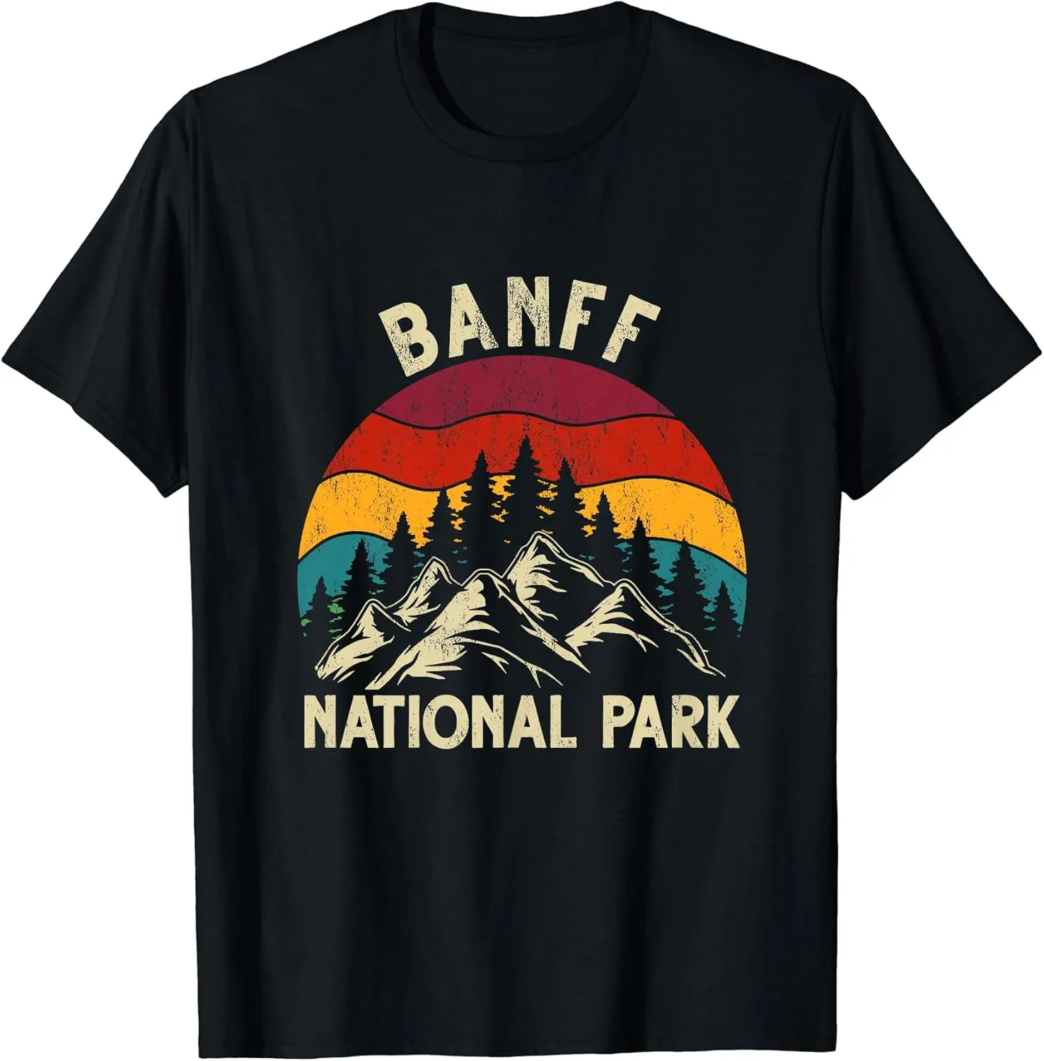 Retro Vintage Graphic Banff National Park T-Shirt
