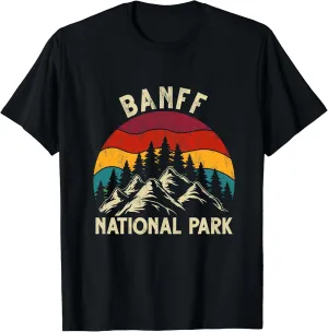 Retro Vintage Graphic Banff National Park T-Shirt