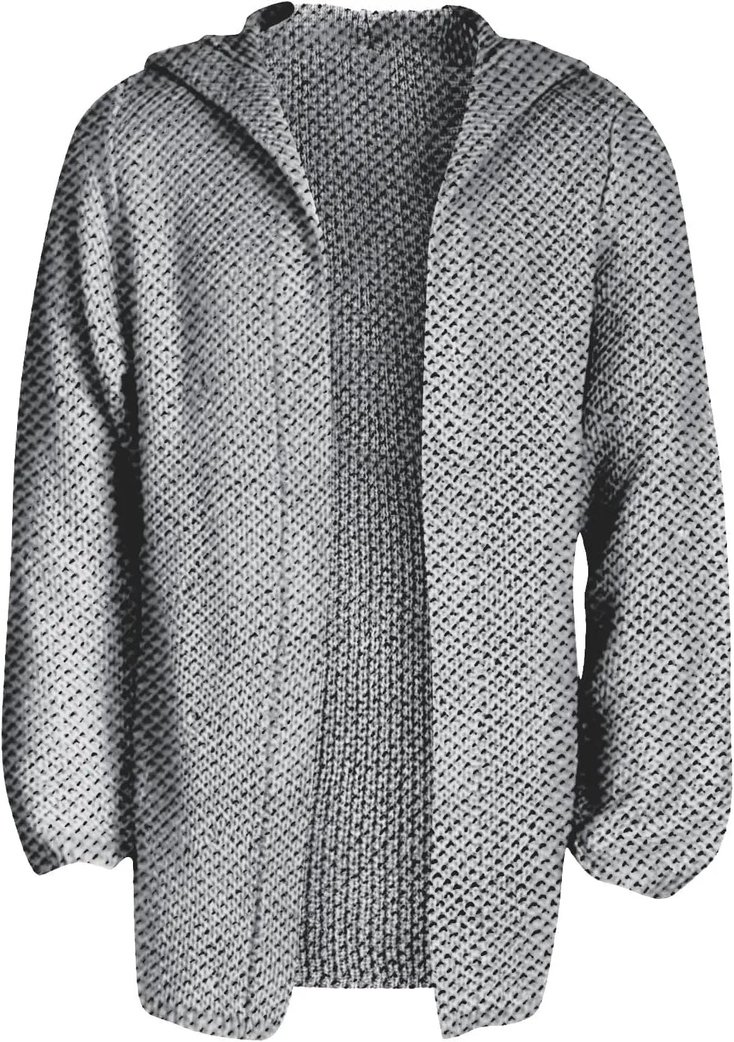 RTRDE Mens Long Jacket Cardigan Open Front Fall Casual Winter Warm Knit Sweater Coat Outwear, XL-5XL