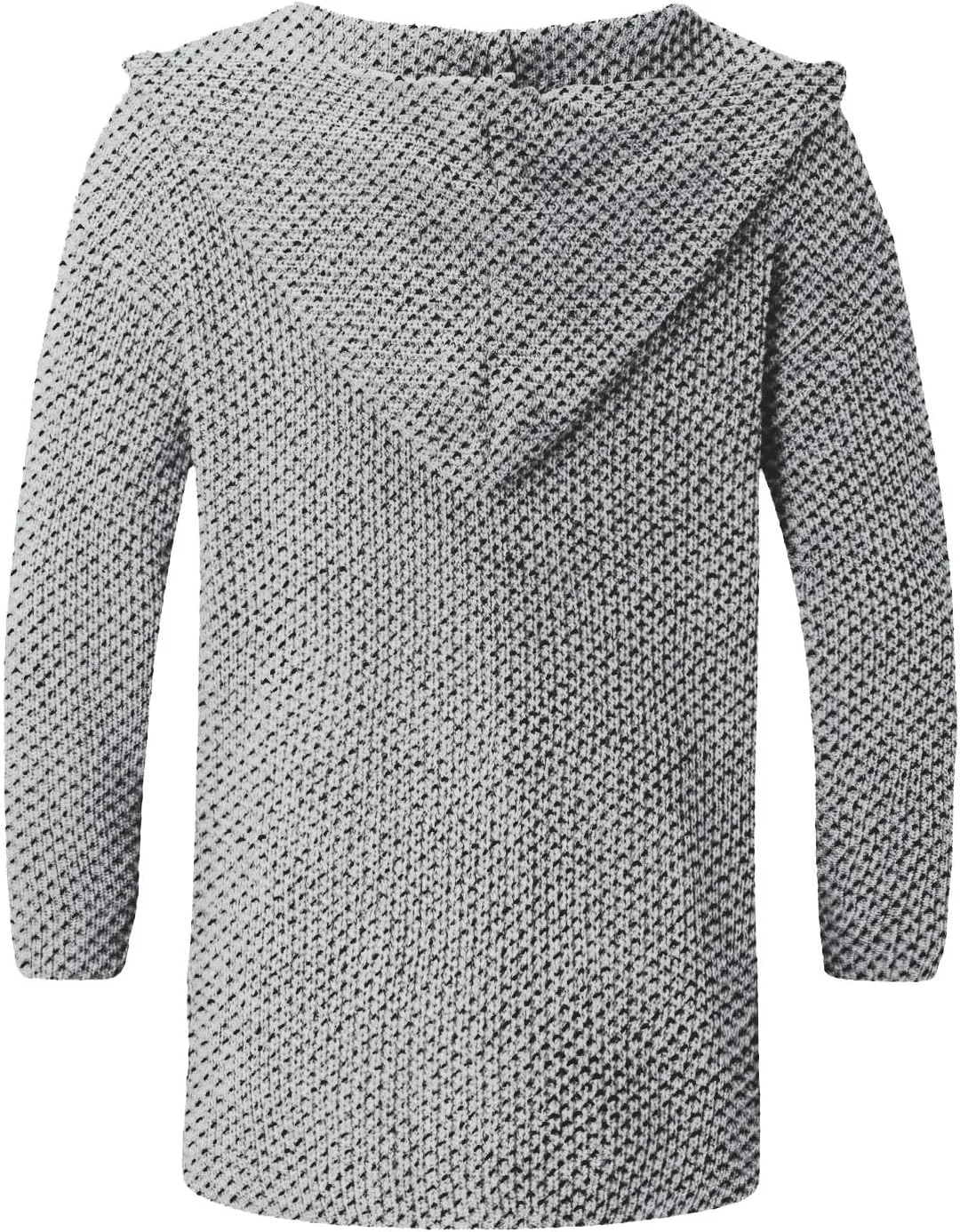 RTRDE Mens Long Jacket Cardigan Open Front Fall Casual Winter Warm Knit Sweater Coat Outwear, XL-5XL