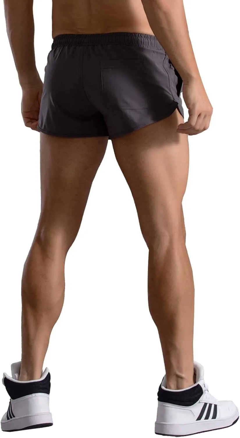 Running Shorts for Men Gym Athletic Workout Shorts Quick Dry 3 Inch Inseam Sweat Shorts with Pockets