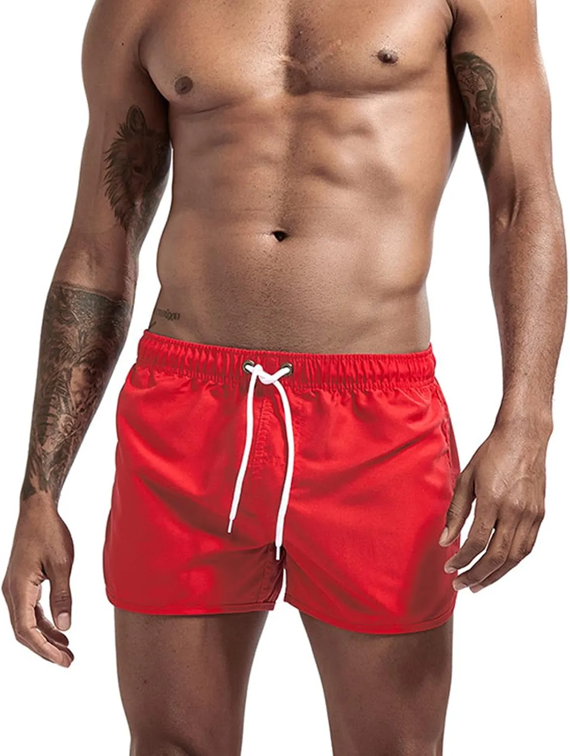 sandbank Men's 4" Running Shorts Lightweight Quick Dry Workout Shorts Athletic Gym Jogger Sweat Shorts with Pockets