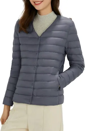 SHAOBGE Plead Jacket Women's Packable Ultra Light Weight Short Down Jacket Western Clothes for Women