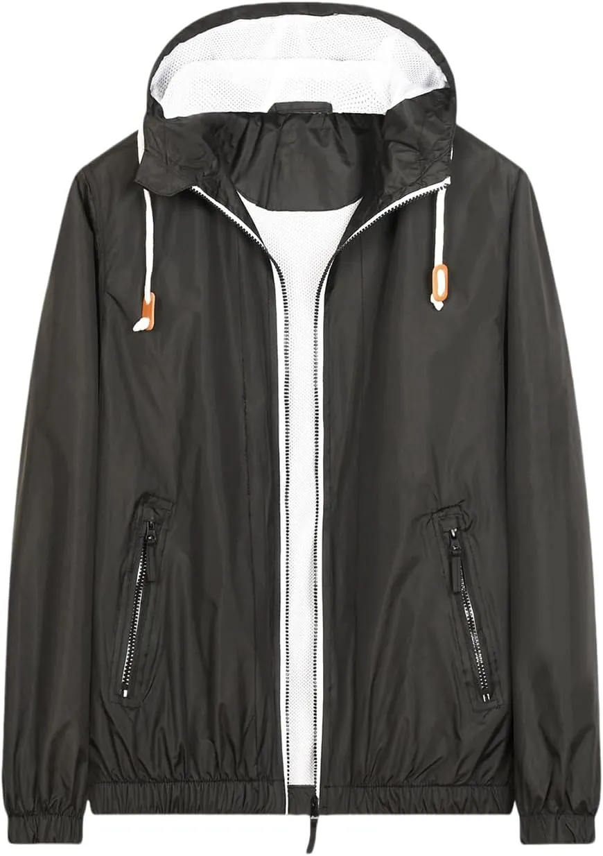 Sherpa Lined Hoodies for Men Lightweight Vintage Jackets Casual Hooded Coats Windproof Jacket Winter Coat Outerwears