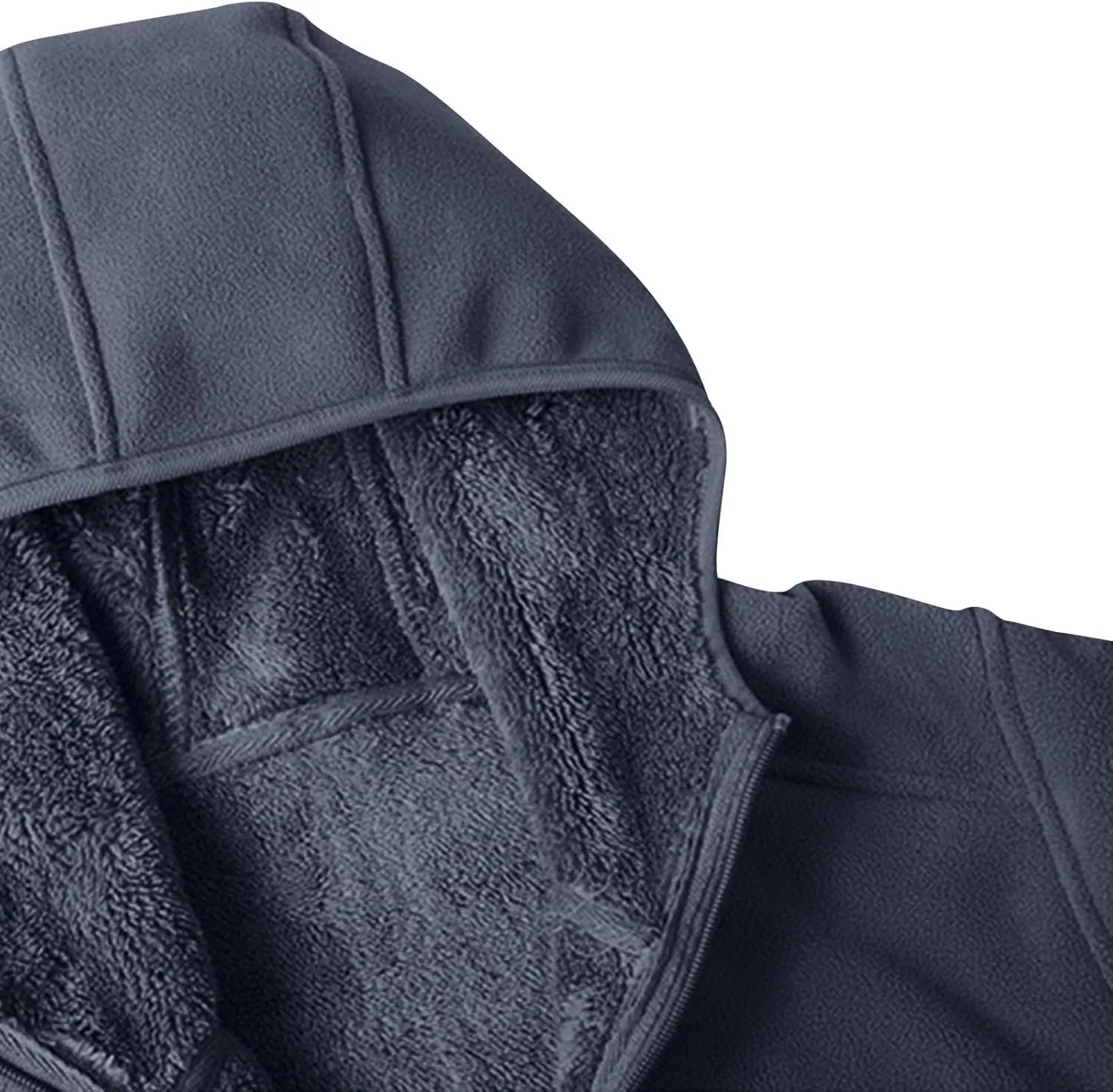 Sherpa Lined Jackets Women Men Polar Fleece Lined Hoodies Thick Warm Full Zip Winter Warm Oversized Hooded Sweatshirt