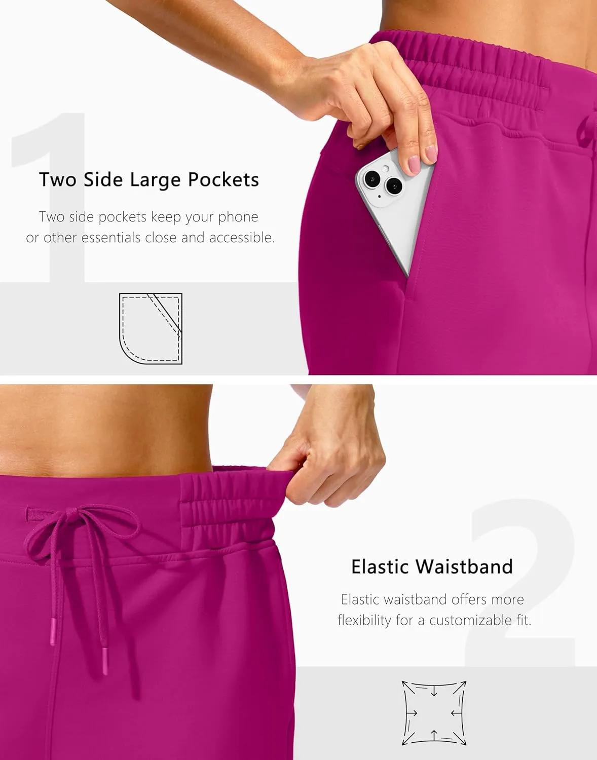 Soothfeel Women's Sweat Shorts High Waisted Drawstring 3" Athletic Workout Gym Summer Comfy Soft Lounge Casual Shorts