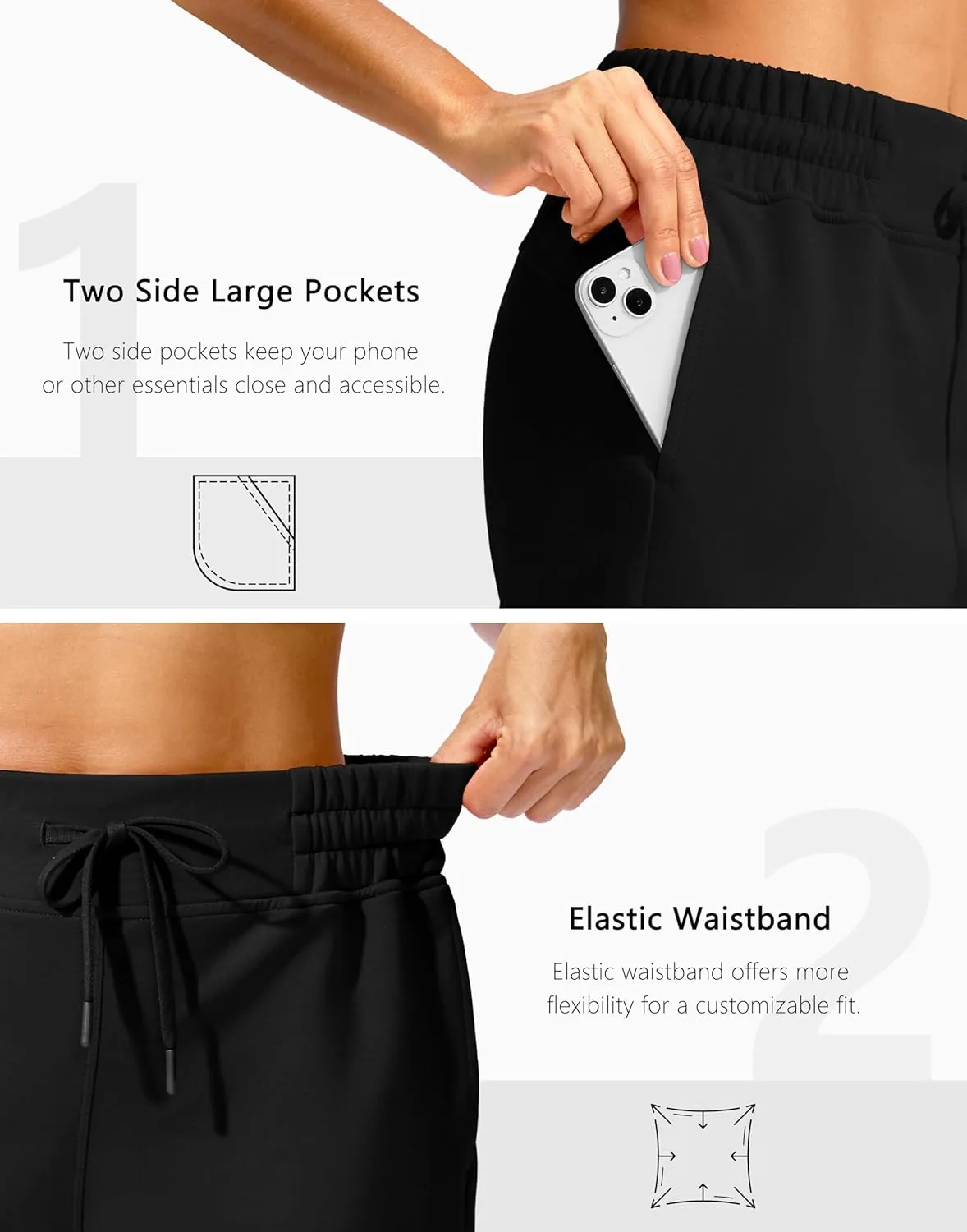 Soothfeel Women's Sweat Shorts High Waisted Drawstring 3" Athletic Workout Gym Summer Comfy Soft Lounge Casual Shorts