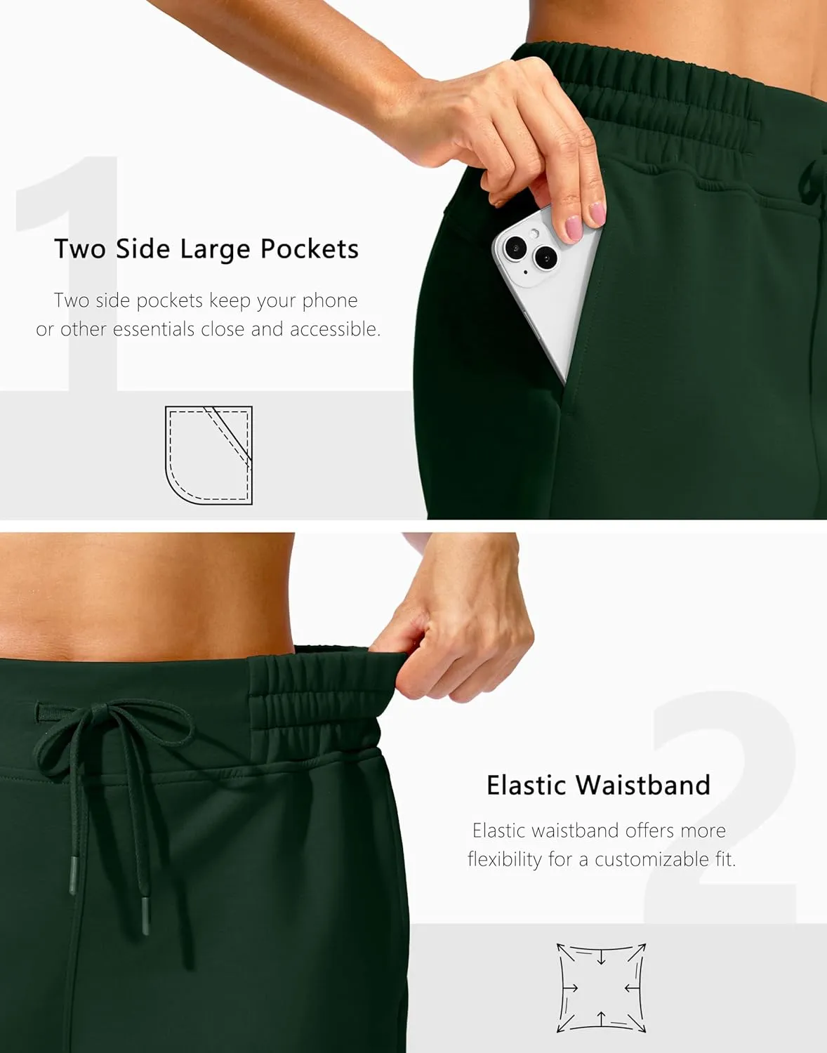 Soothfeel Women's Sweat Shorts High Waisted Drawstring 3" Athletic Workout Gym Summer Comfy Soft Lounge Casual Shorts
