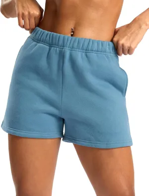 Soothfeel Women's Sweat Shorts with Pockets High Waisted Comfy Athletic Lounge Cotton Shorts for Women Casual Summer