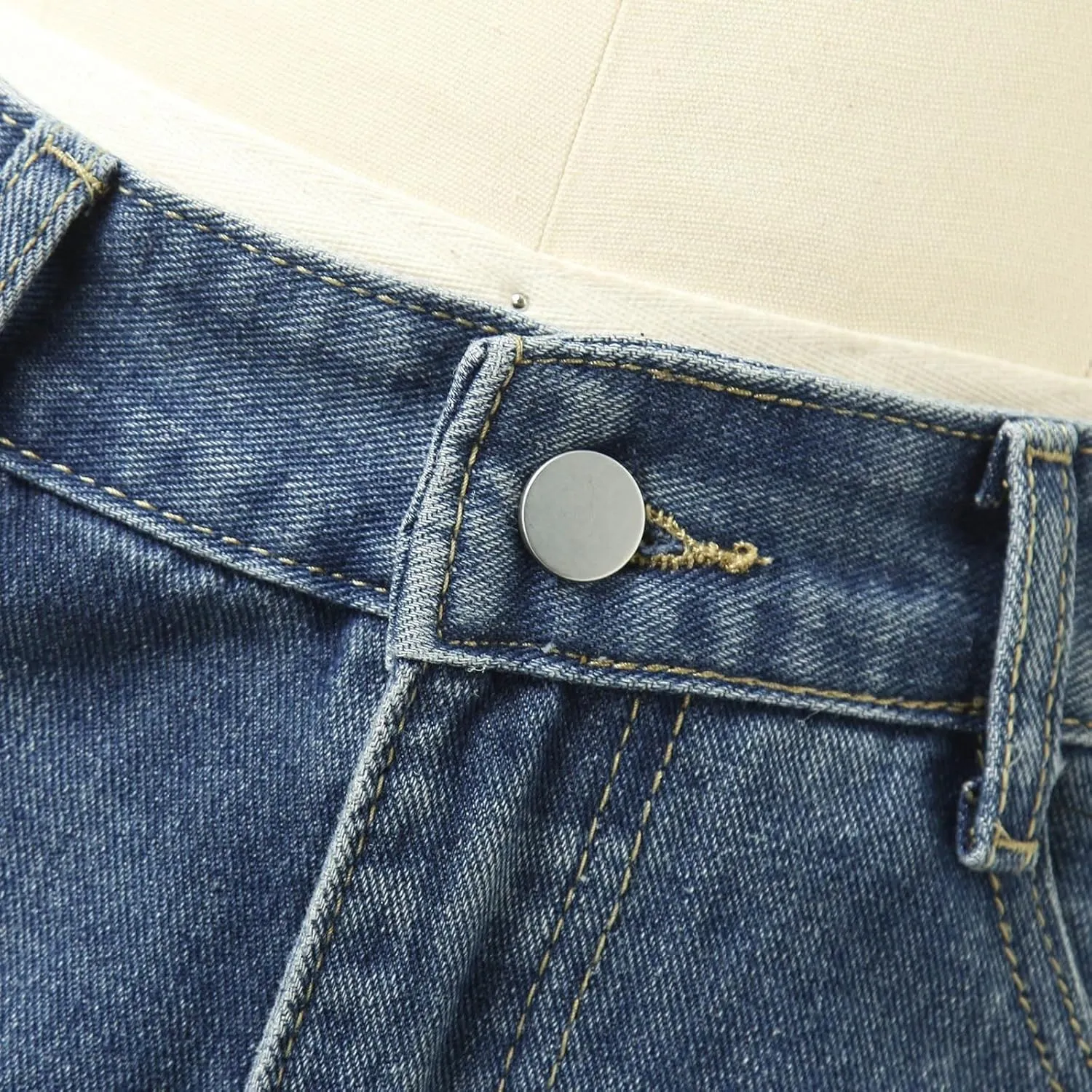Straight Leg Jeans for Women High Waisted Boyfried Denim Pants Ripped Distressed with Pockets Baggy Jean Trousers