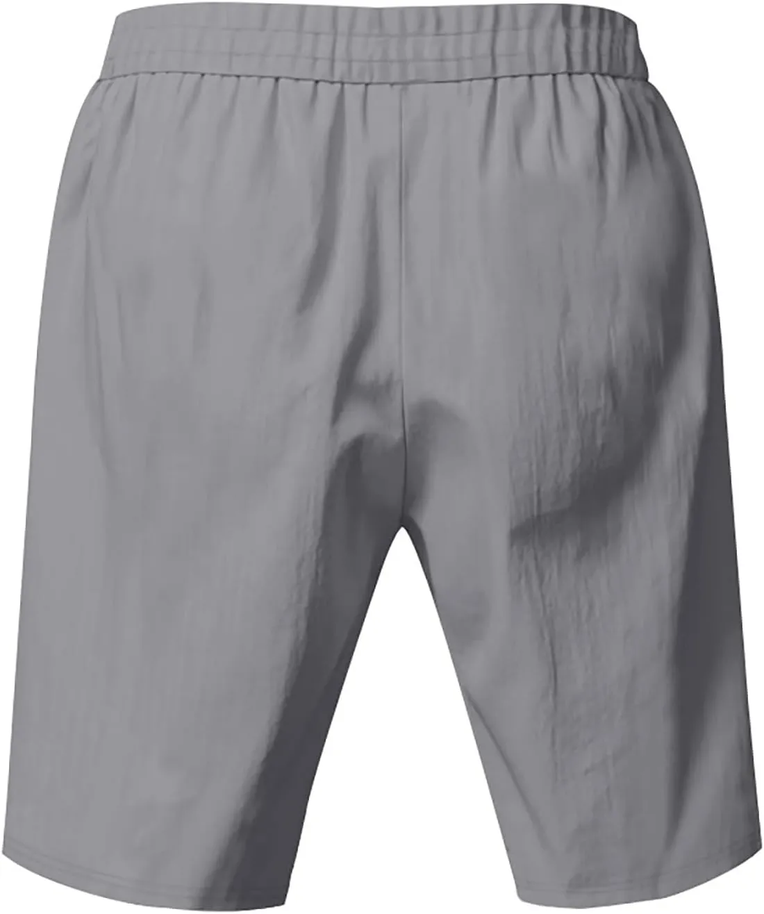Summer Shorts for Mens Elastic Waist Drawstring Casual Pants Loose Fit Lightweight Vacation Beach Shorts with Pockets