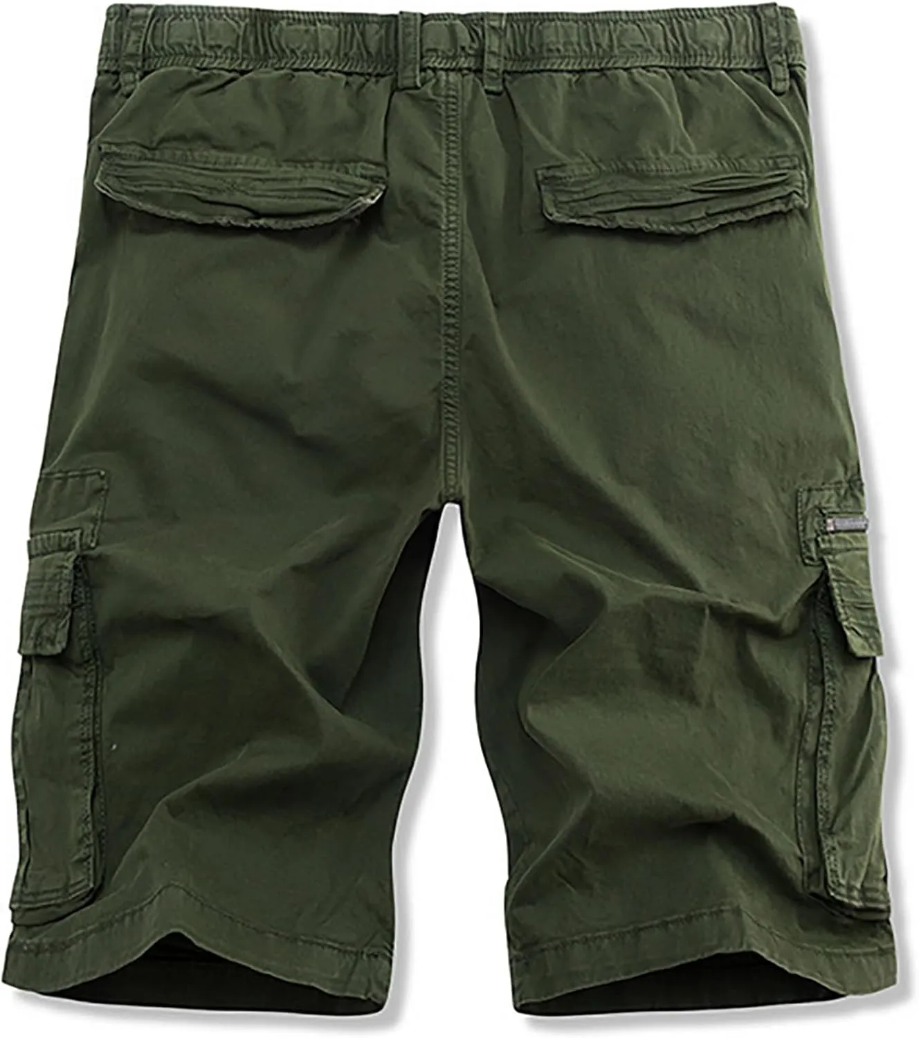 Summer Work Shorts Men's Twill Bermuda Cargo Shorts Casual Relaxed Camping Fishing Capris Pant with Multiple Pockets