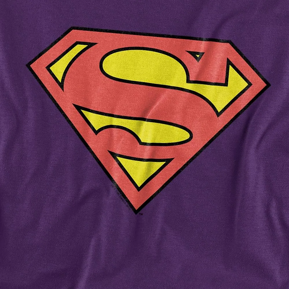 Superman Classic Logo T Shirt and Stickers, Unisex Adult T Shirt Collection