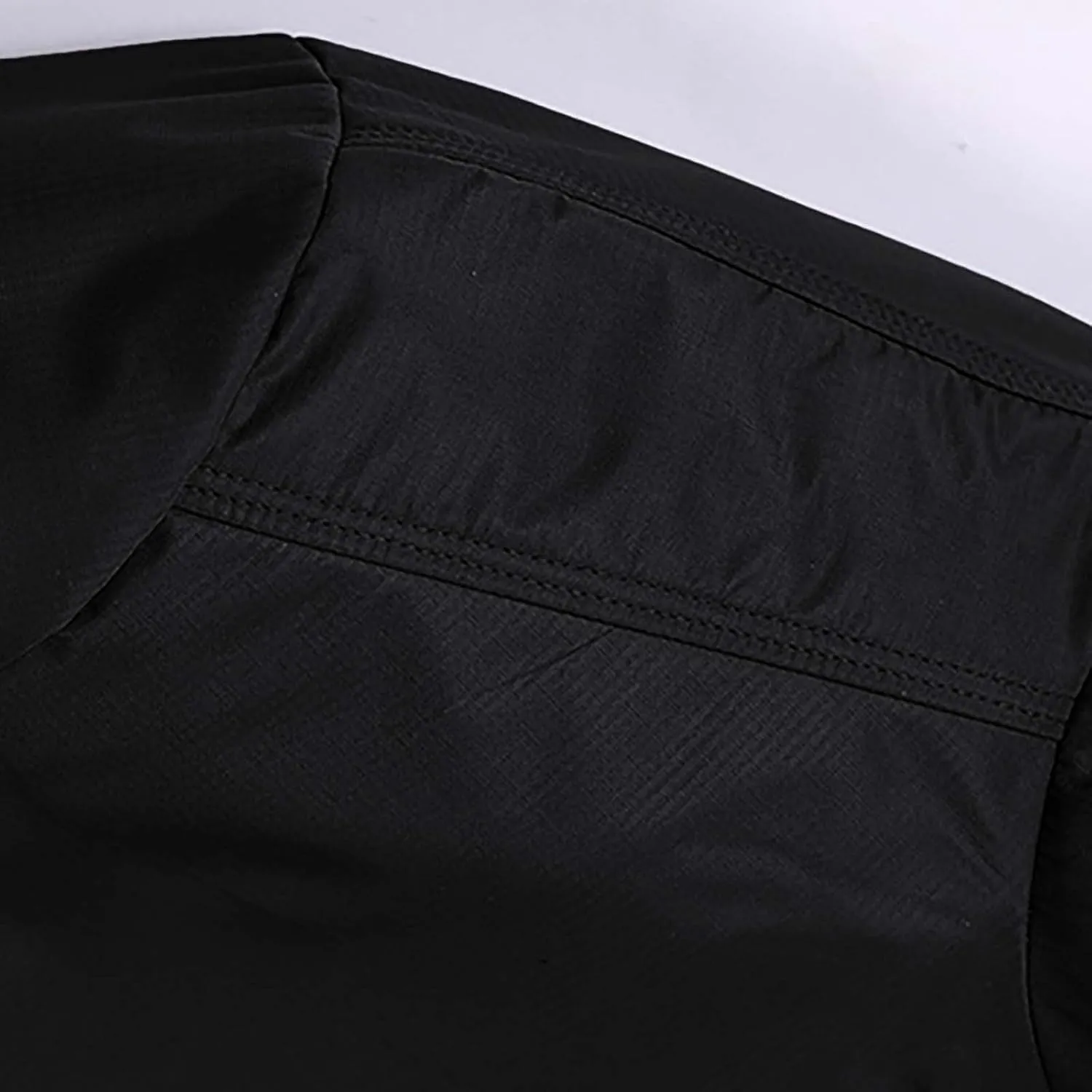 SUWBMHWE Men's Casual Shell Jacket Zip Up Windbreaker Outdoor Recreation Coat Bomber Jacket Coat Fall Winter Jackets for Men