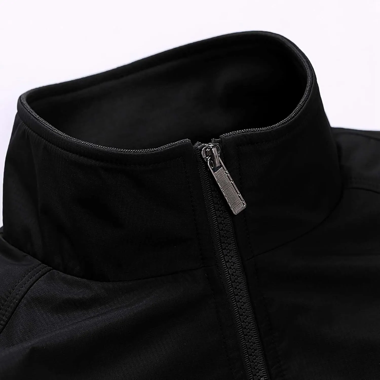 SUWBMHWE Men's Casual Shell Jacket Zip Up Windbreaker Outdoor Recreation Coat Bomber Jacket Coat Fall Winter Jackets for Men