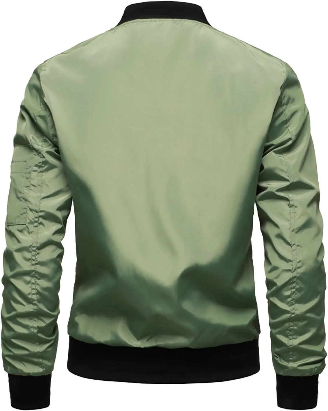 SUWBMHWE Men's Rain Jacket Waterproof Breathable Raincoat Stand Collar for Outdoor Hiking Traveling Cycling Windbreaker