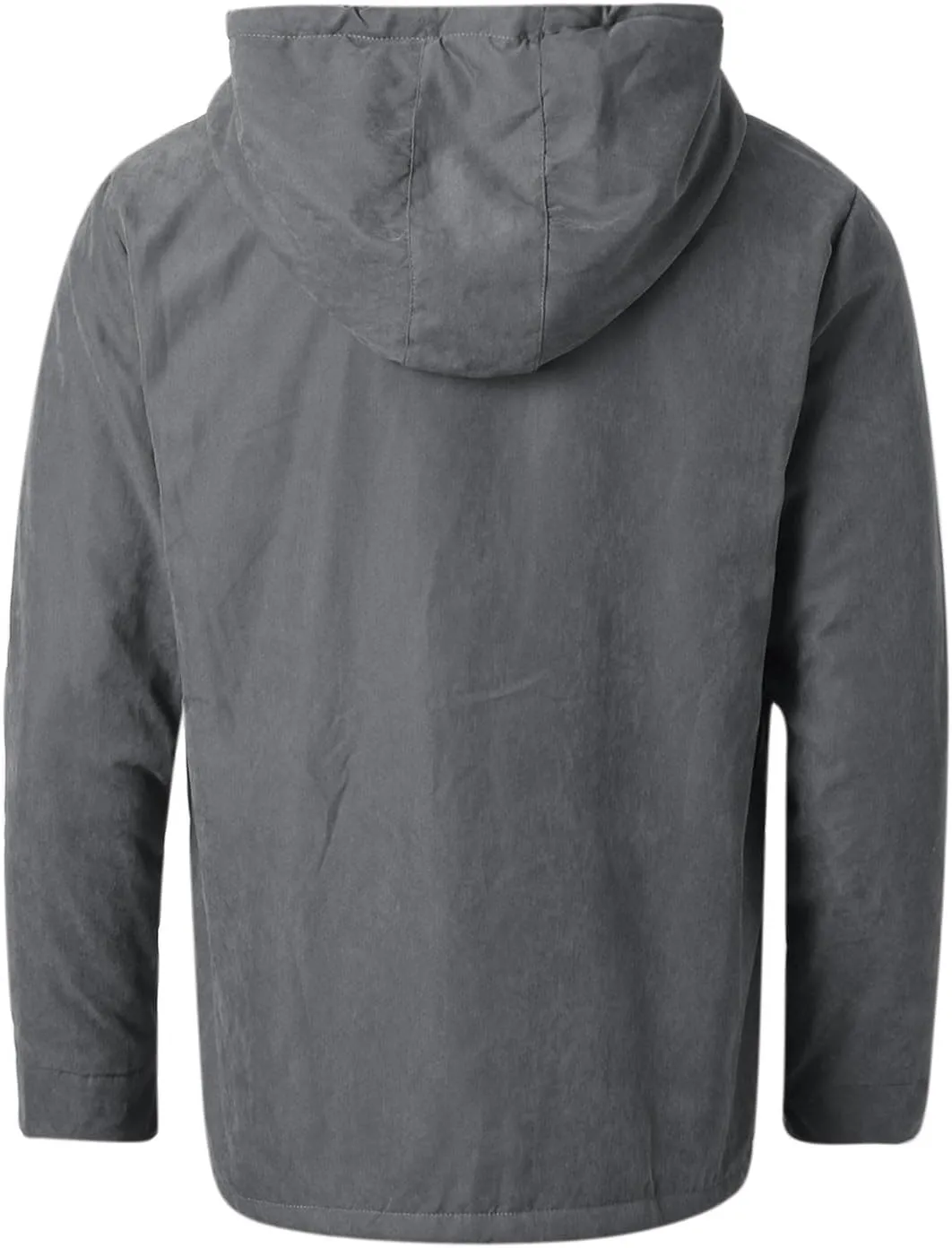 SUWBMHWE Mens Winter Jacket Sherpa Warm Coats Fleece Zipper Hoodie Big and Tall Heavyweight Fall Outfits with Pockets