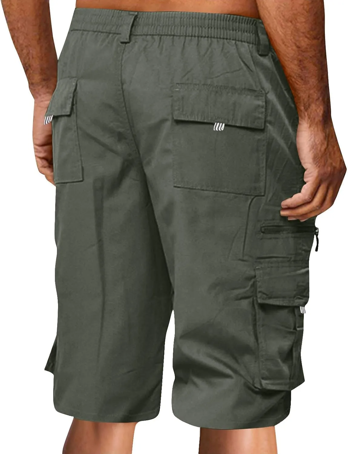 Sweat Shorts Men Ripstop Athletic Casual Woodland Jogging Water Resistant Beach Summer Exercise Suit