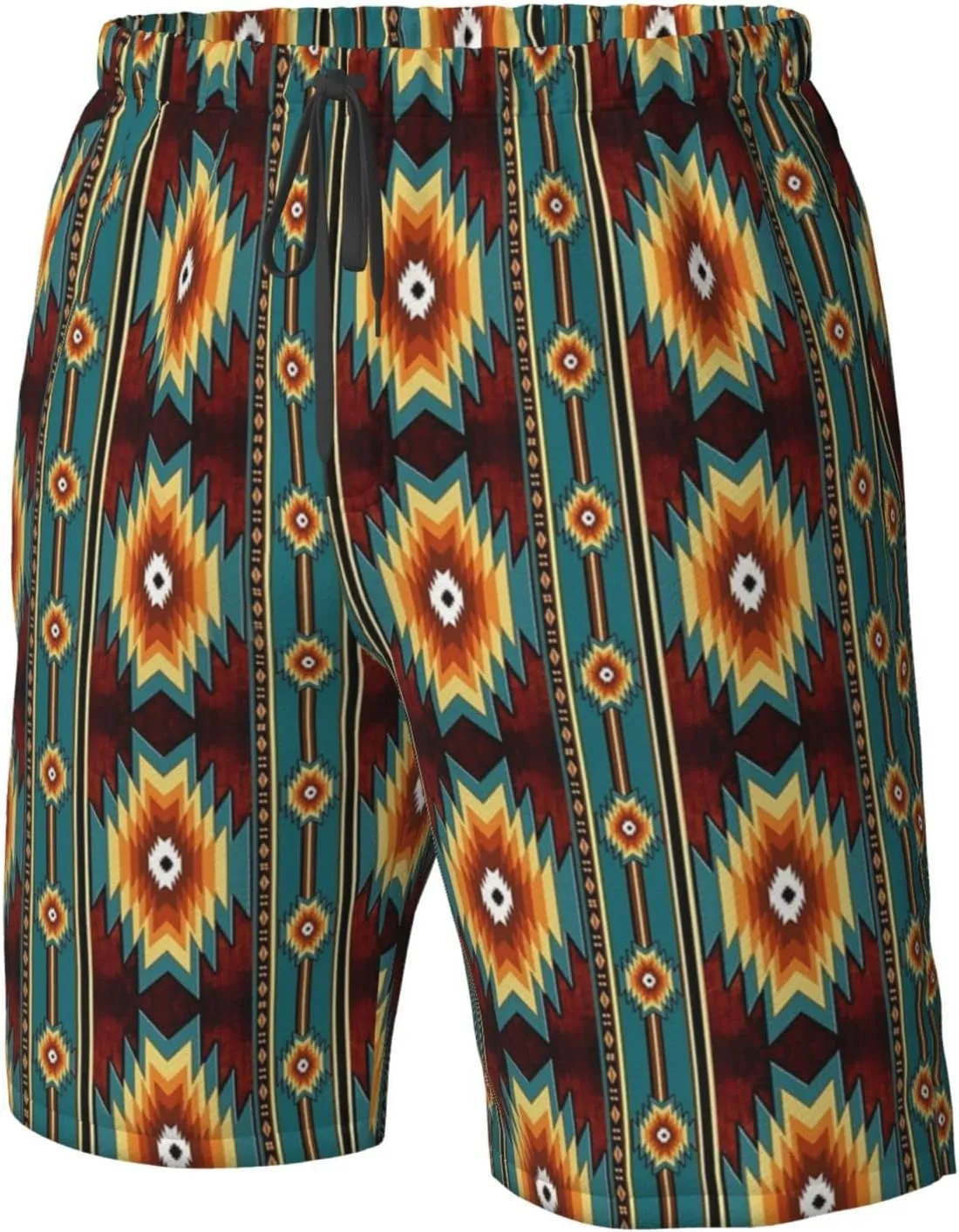 SWEET TANG Men Breathable Shorts with Elastic Waist Big & Tall Half Pants Perfect Short