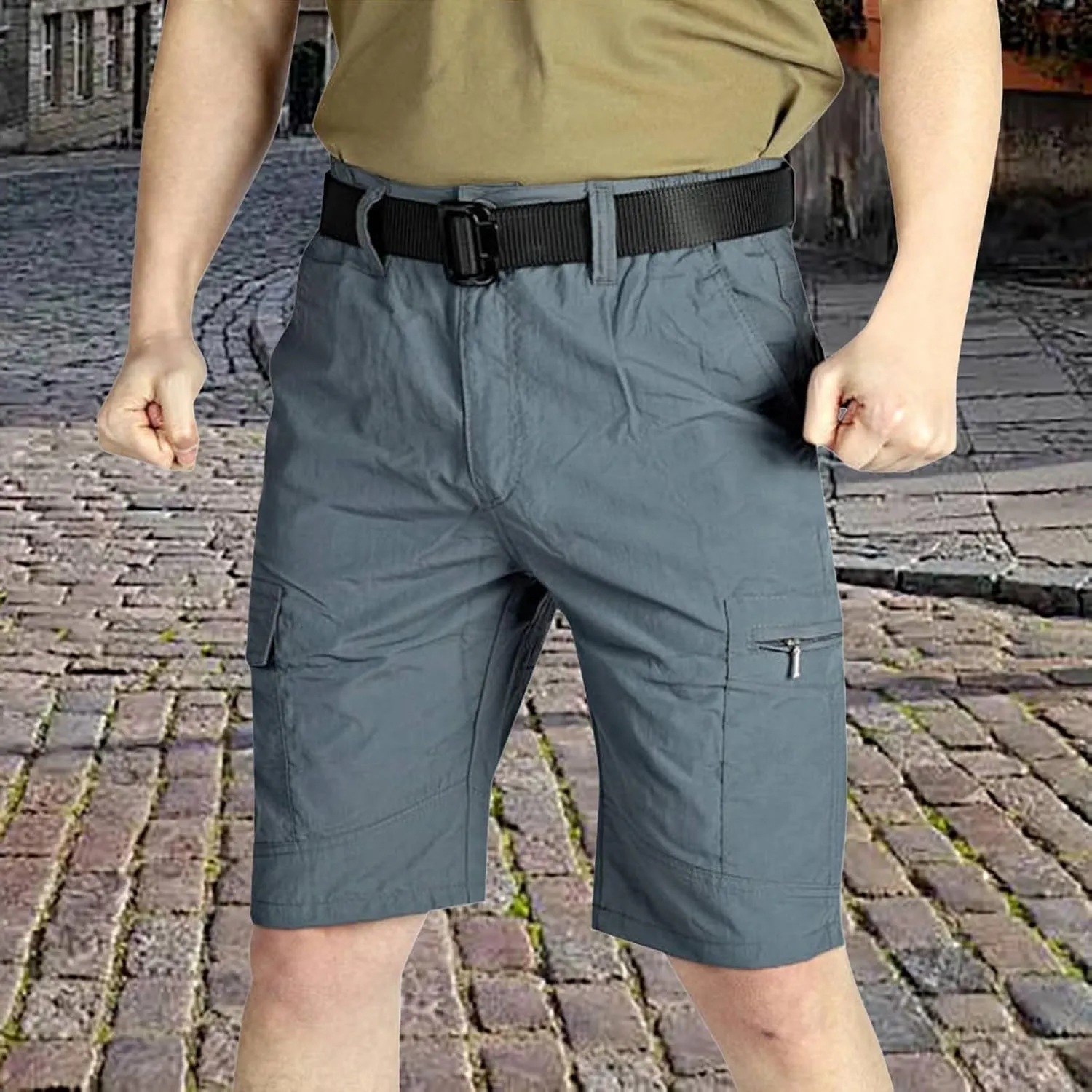 Tactical Cargo Shorts for Mens Casual Outdoor Lightweight Short Pants Sport Hiking Fishing Shorts with Pockets