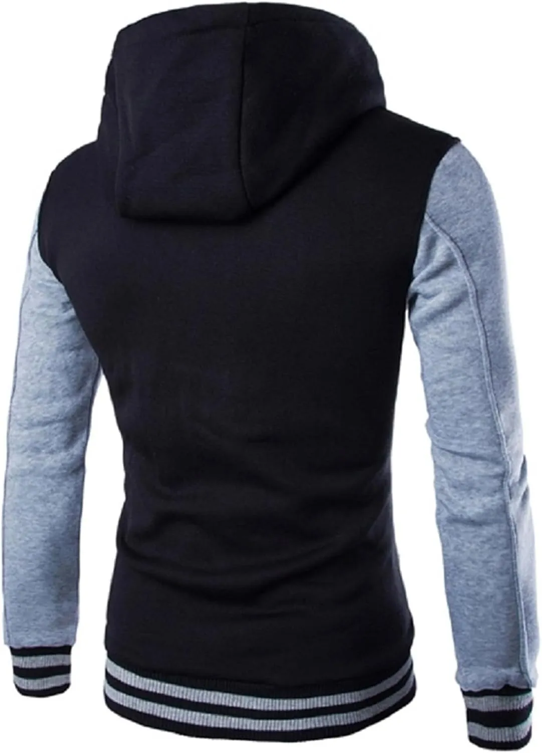 Thatrich Sherpa Lined Hoodies for Men Oversized Jacket Button Down Coat Casual Loose Coats Baseball Jackets Trendy Outerwears