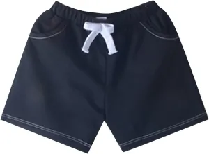 Toddler Baby Boy Summer Shorts Solid Color Cotton Shorts Casual Elastic Waist Jogger Short Pants with Drawstring
