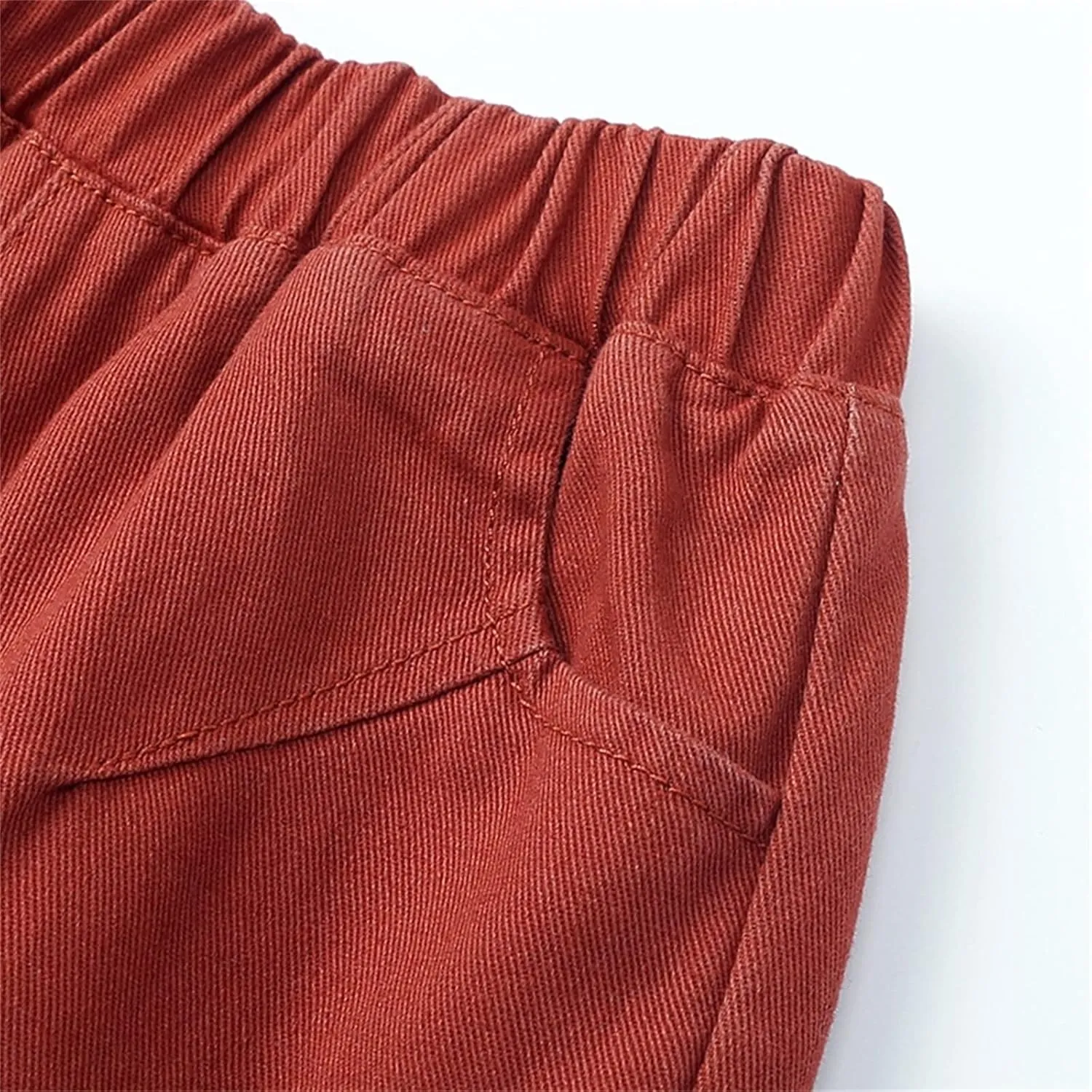 Toddler Boys Shorts French Terry Girls Cotton Shorts with Drawstring Casual Elastic Waist Pants Summer Clothes