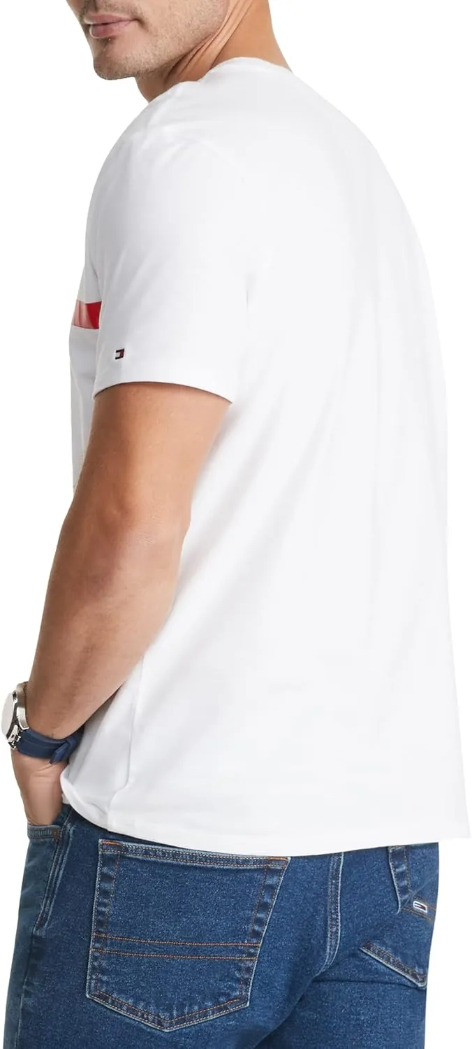 Tommy Hilfiger Men's Short Sleeve Signature Stripe Graphic T-shirt