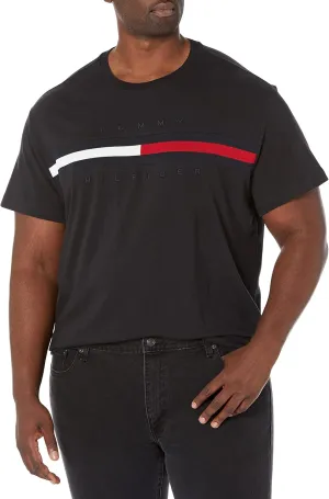 Tommy Hilfiger Men's Short Sleeve Signature Stripe Graphic T-shirt