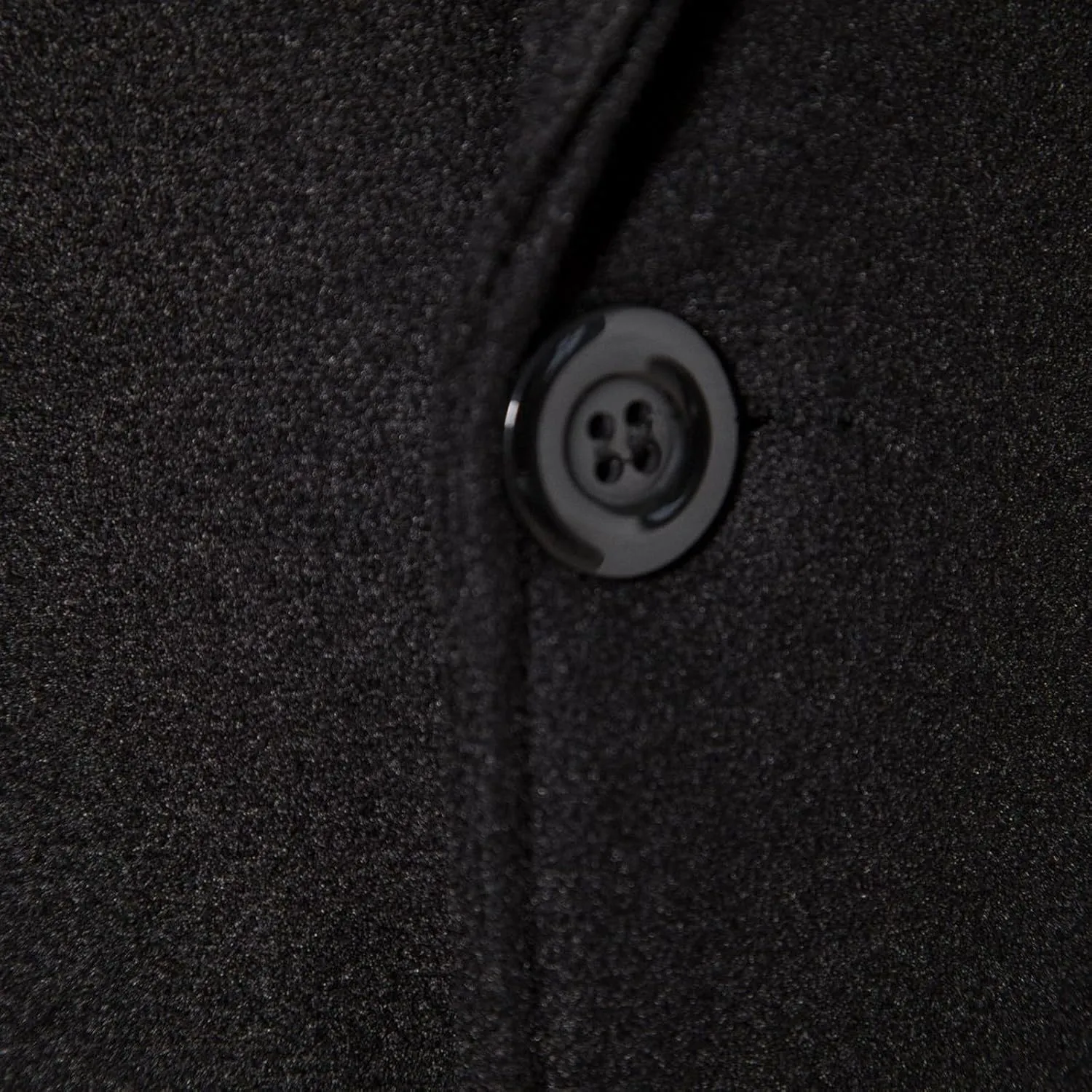 Trench Coat Men Long Wool Peacoat Plus Size Single Breasted Pea Coat Lapel Collar Casual Trench Coat with Pockets