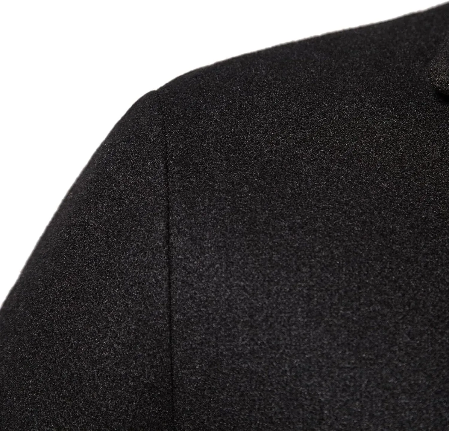 Trench Coat Men Long Wool Peacoat Plus Size Single Breasted Pea Coat Lapel Collar Casual Trench Coat with Pockets