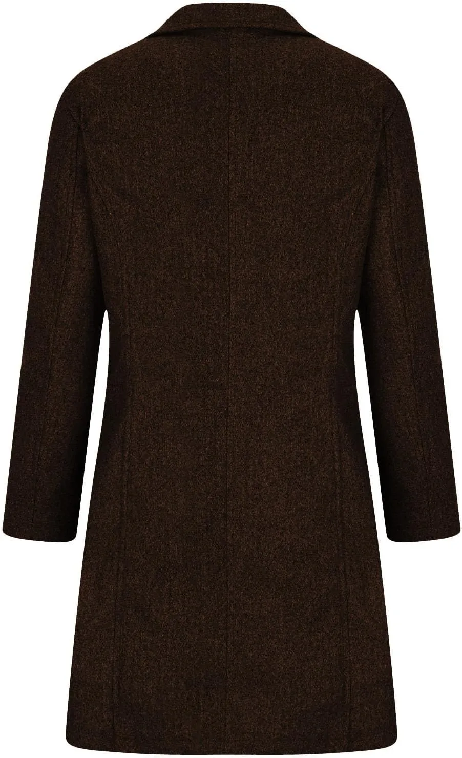 Trench Coat Women Single Breasted Long Coat Wool Blend Peacoat Plus Size Dressy Jackets Casual Fall Winter Coats