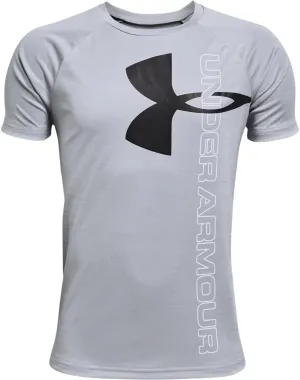 Under Armour Boys' Tech Split Logo Hybrid Short-Sleeve T-Shirt