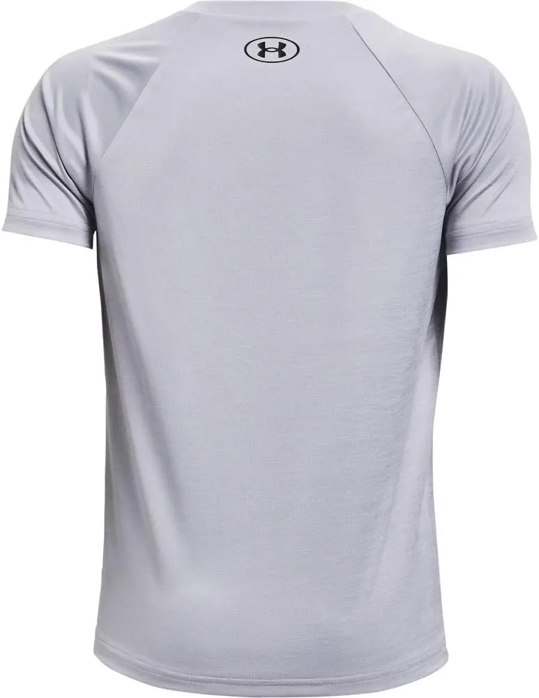 Under Armour Boys' Tech Split Logo Hybrid Short-Sleeve T-Shirt