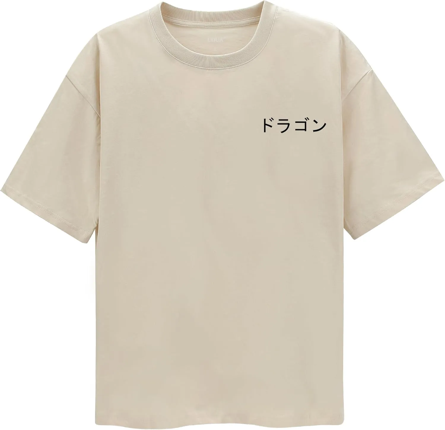 UOUA Women Oversized Graphic T-Shirt Casual Cotton Tees Printed Summer Tops