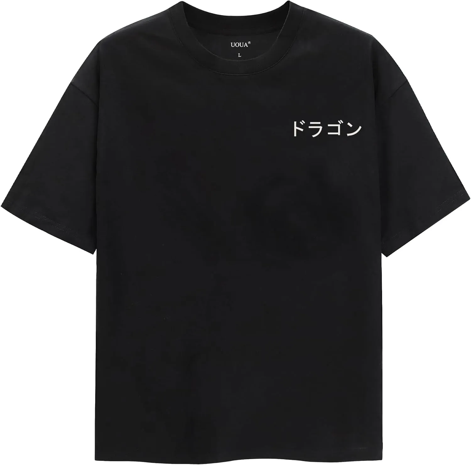 UOUA Women Oversized Graphic T-Shirt Casual Cotton Tees Printed Summer Tops