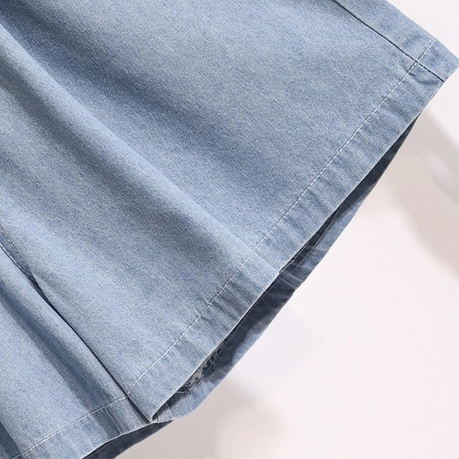 Wide Leg Denim Shorts for Women Stretchy High Waisted Loose Casual Bermuda Jeans Shorts Straigh Realxed Slim Fit Summer Jorts