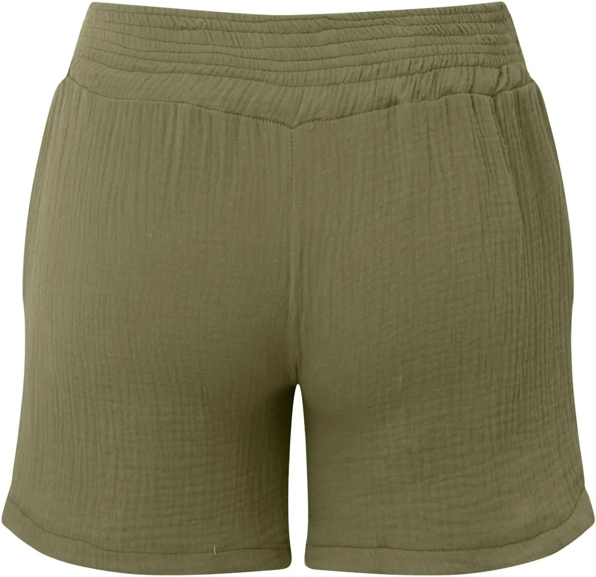 Women Layered Pleats Maternity Shorts Underbelly Drawstring Elastic Waist with Pockets Comfy Casual Beach Shorts