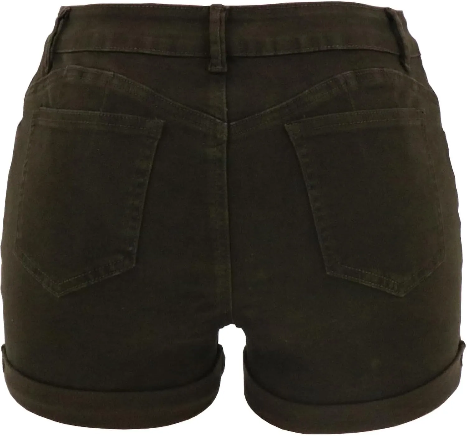 Women Ripped Jean Shorts Stretchy Distressed Denim Shorts with Pockets